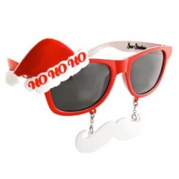 1 PC Holiday Christmas Party Fun Santa Reindeer Licensed Sunglass Sun-Stache - Picture 5 of 6